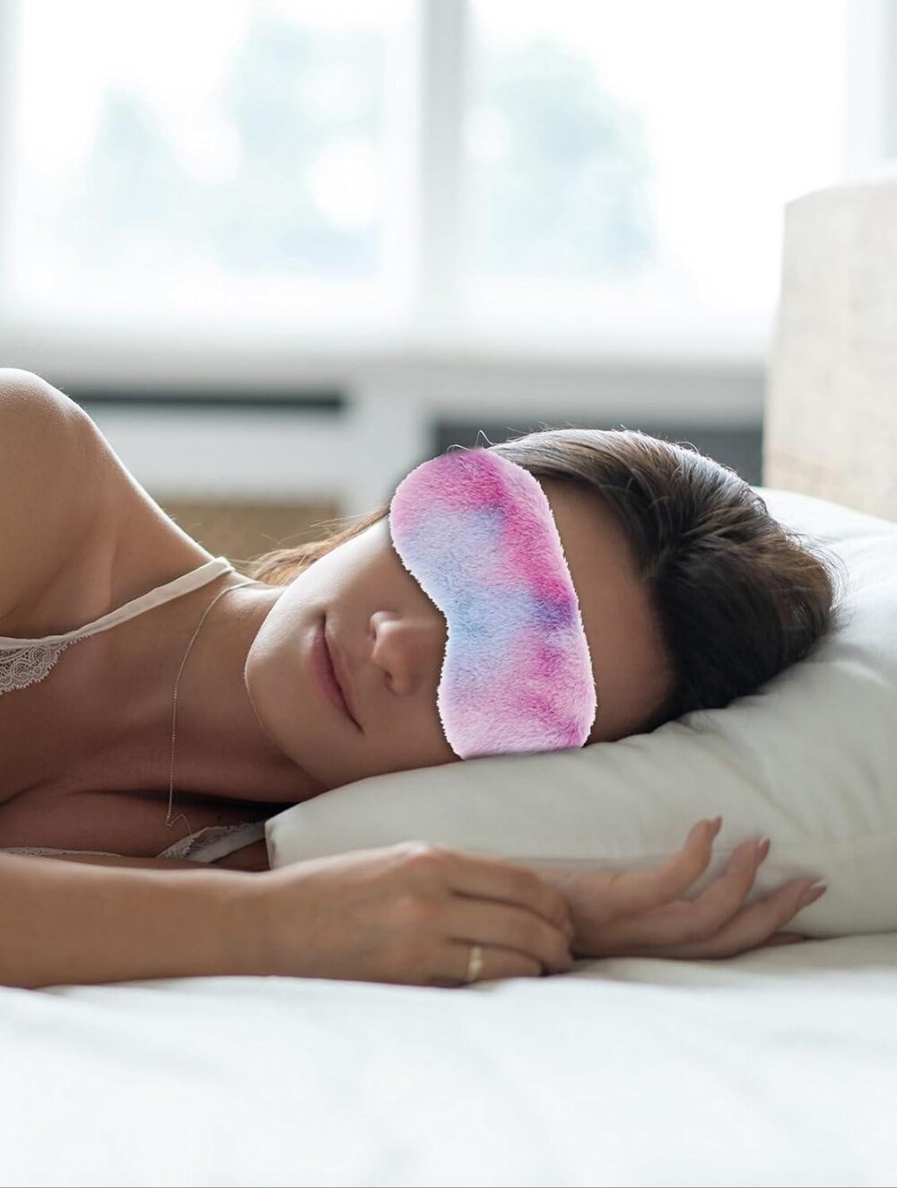 Tie Dye Plush Sleep Mask - Picture 7 of 8